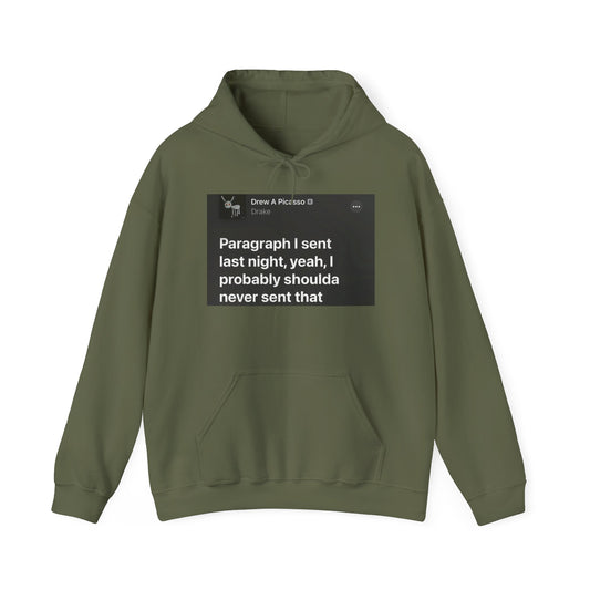 Blocked "Paragraph" Hoodie