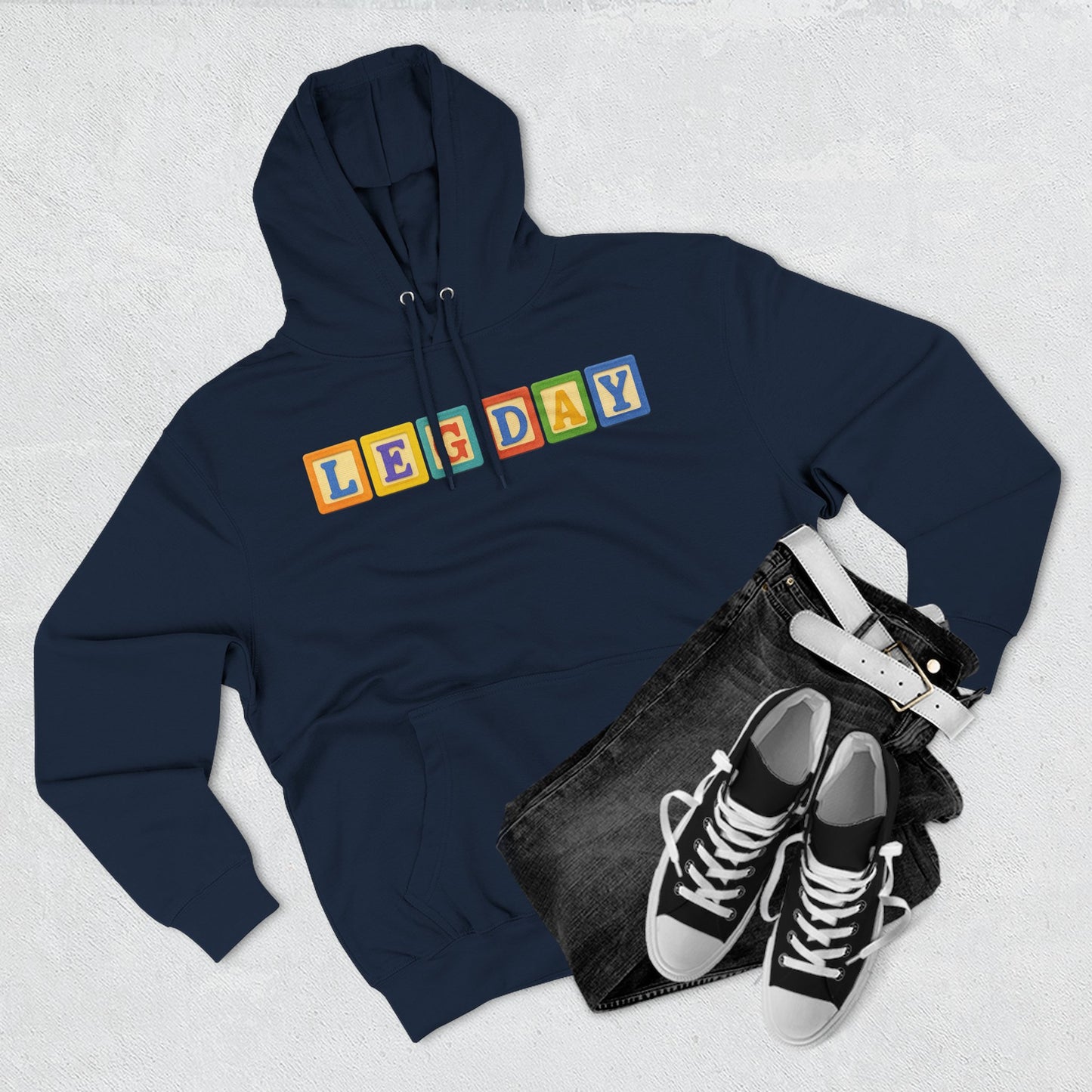 Blocked "Leg Day" Hoodie