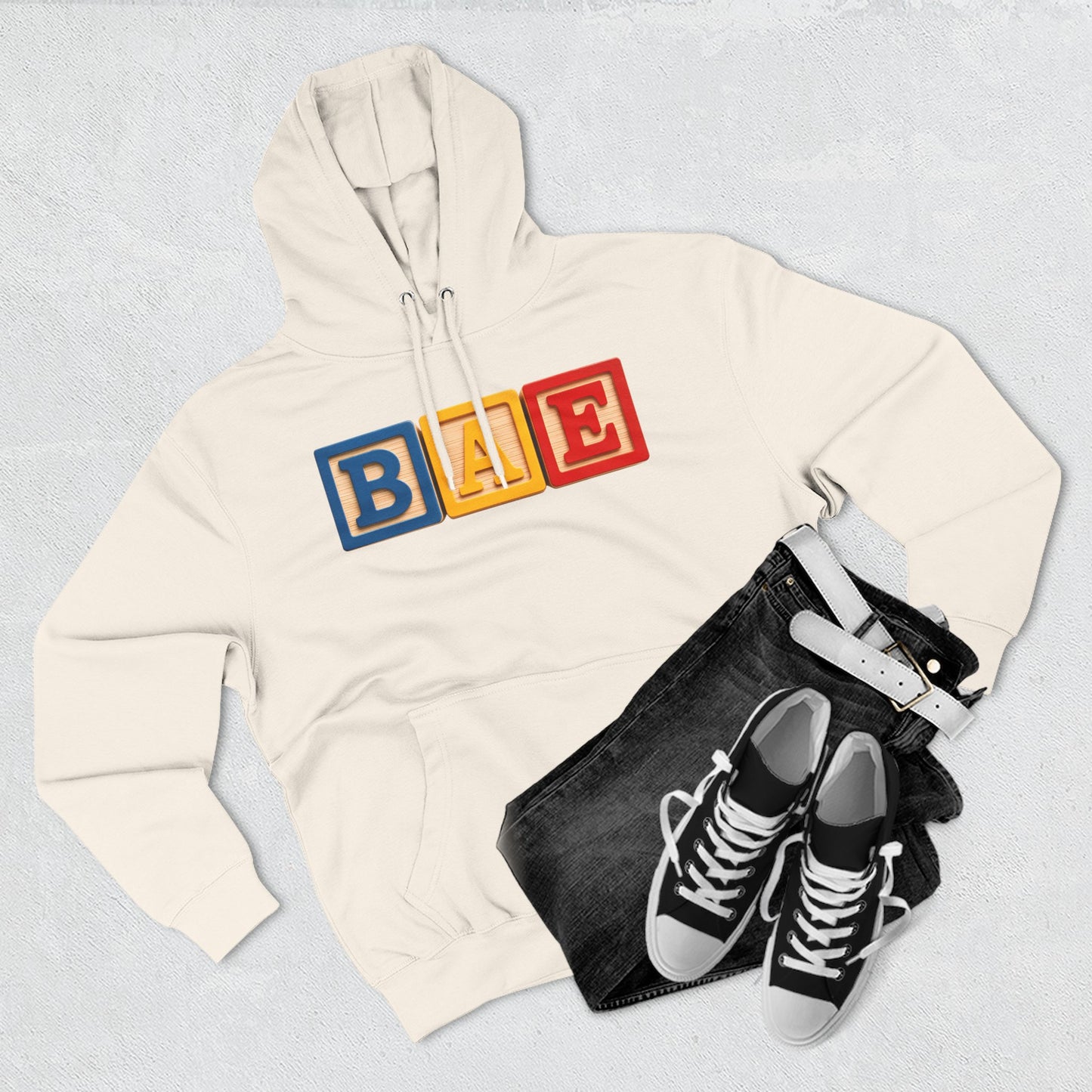 Blocked "BAE" Hoodie