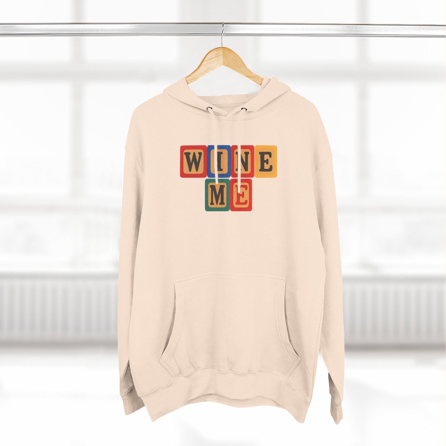 Blocked "Wine Me" Hoodie