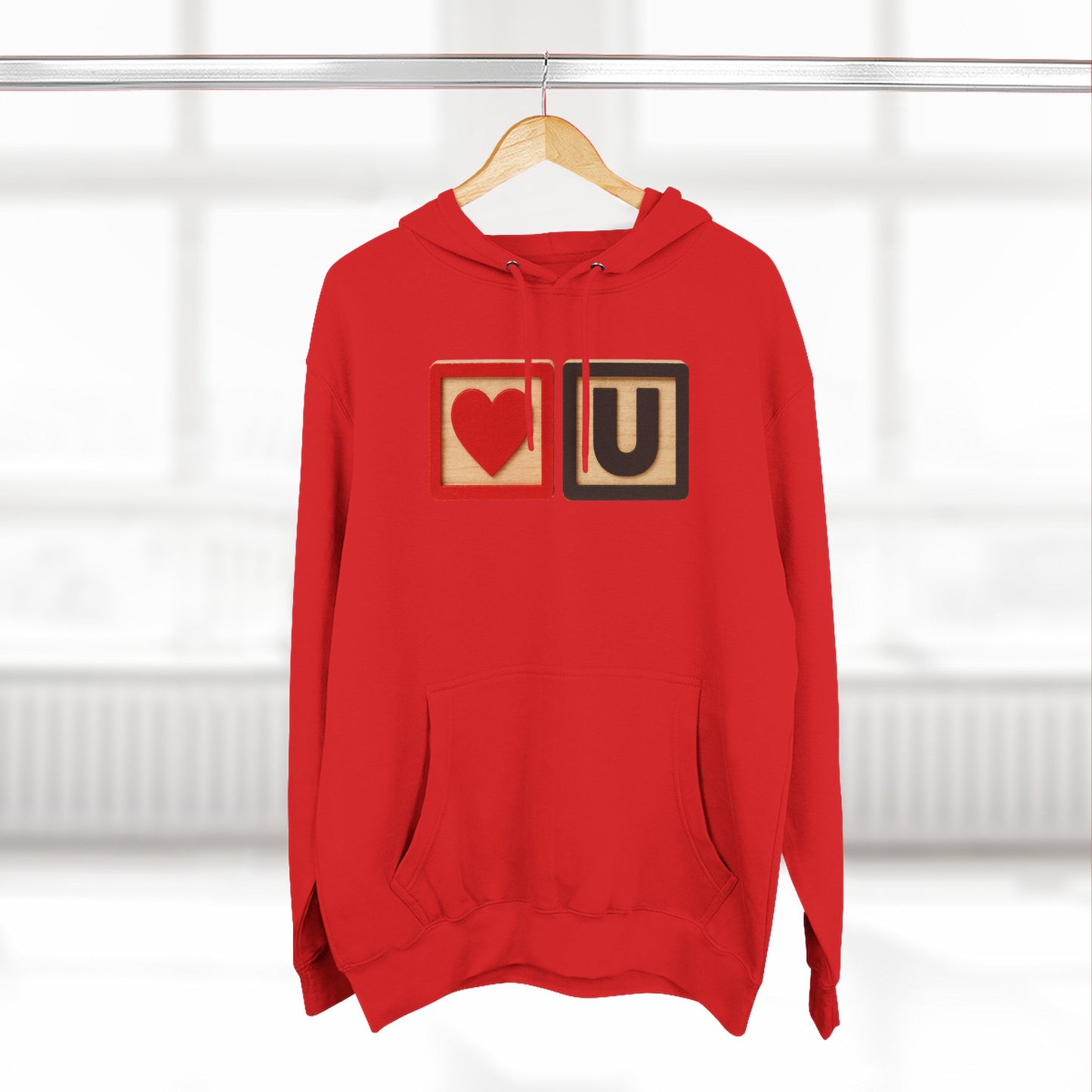 Blocked "Love You" Hoodie
