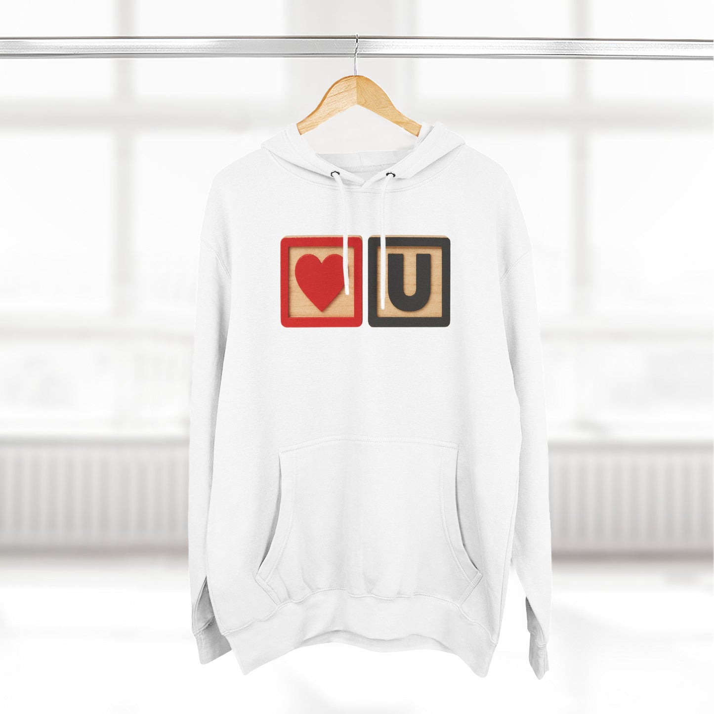 Blocked "Love You" Hoodie
