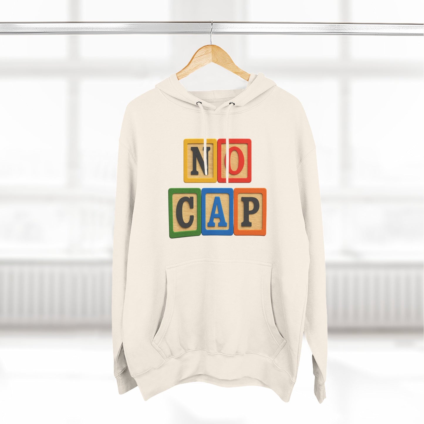 Blocked "No Cap" Hoodie