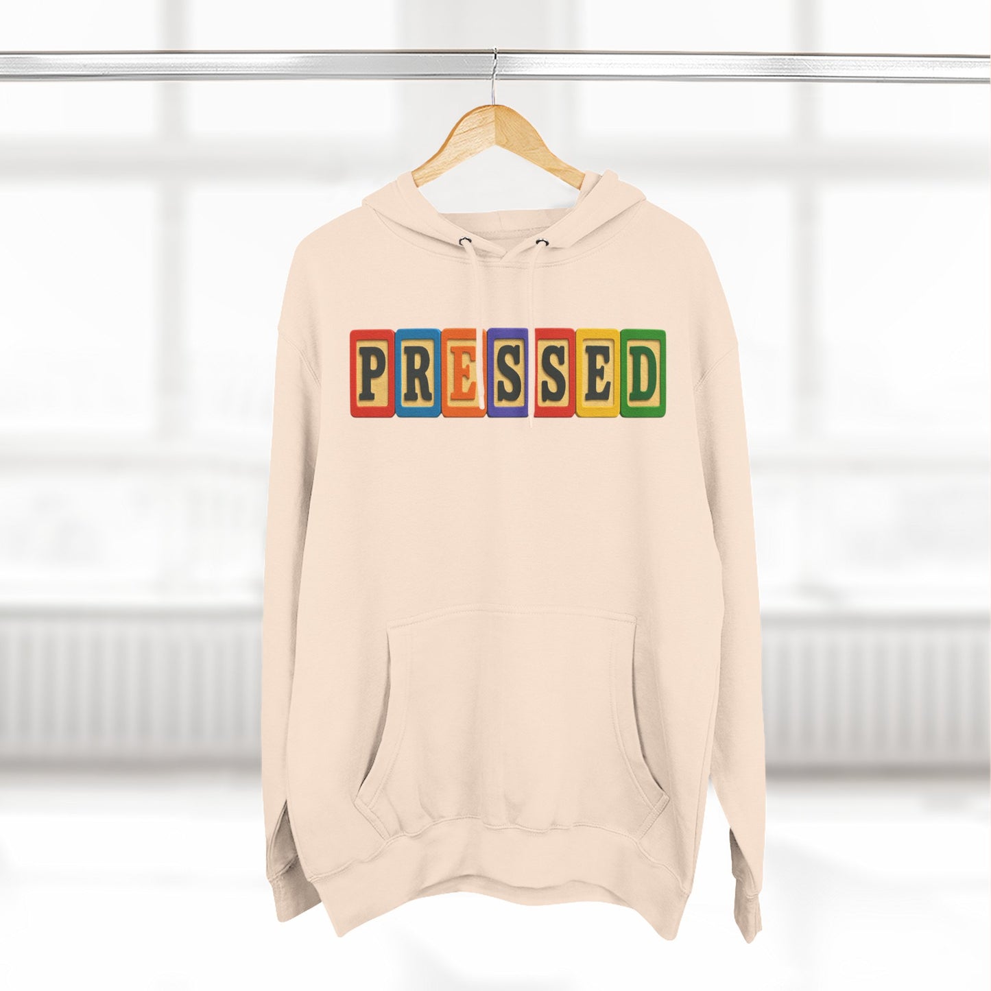 Blocked "Pressed" Hoodie
