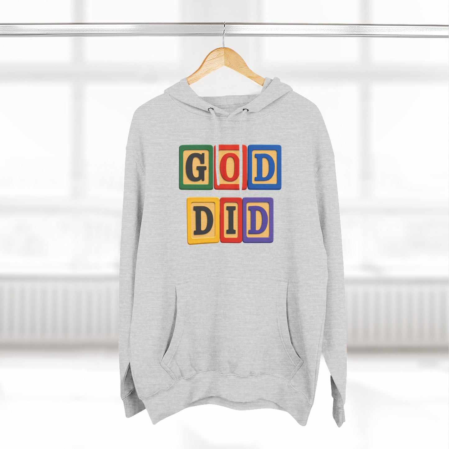 Blocked "God Did" Hoodie