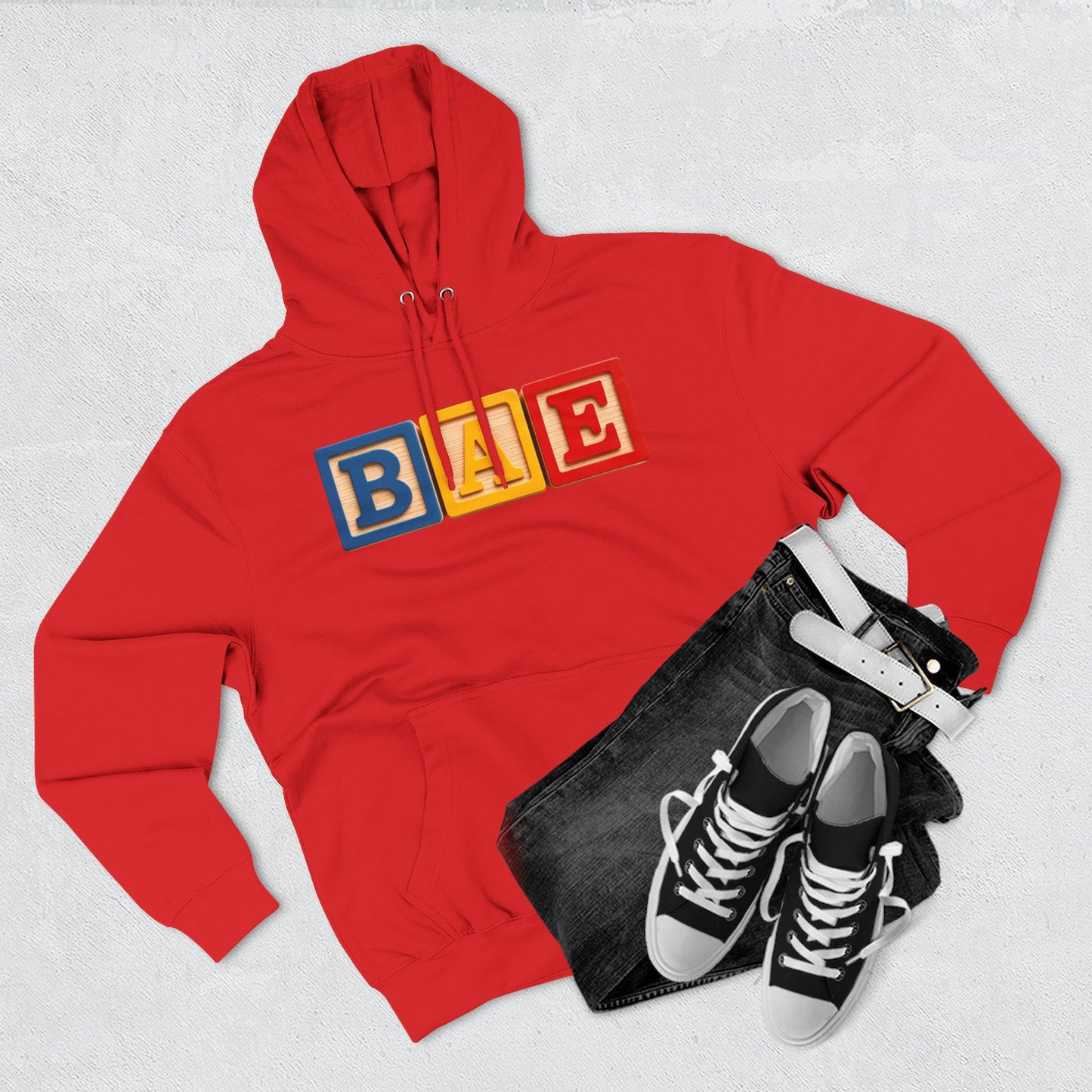 Blocked "BAE" Hoodie