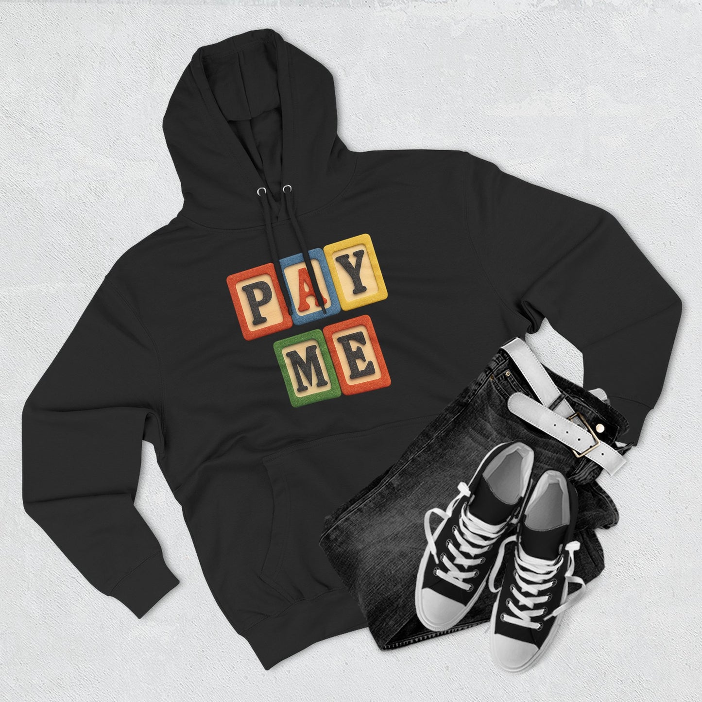 Blocked "Pay Me" Hoodie