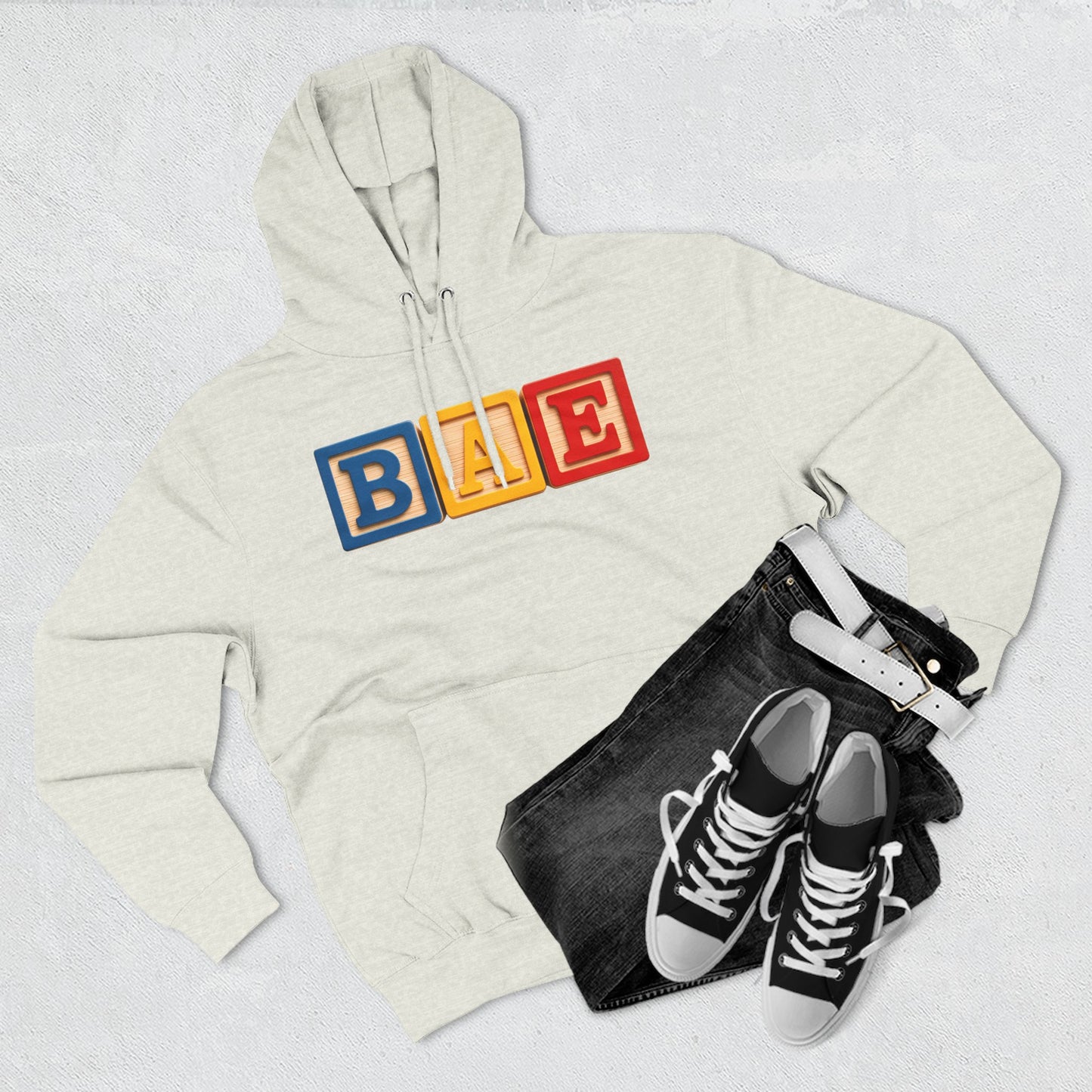 Blocked "BAE" Hoodie