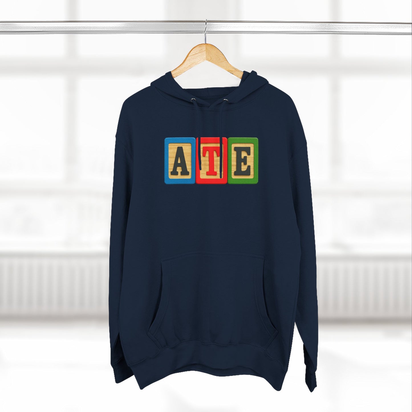 Blocked "ATE" Hoodie