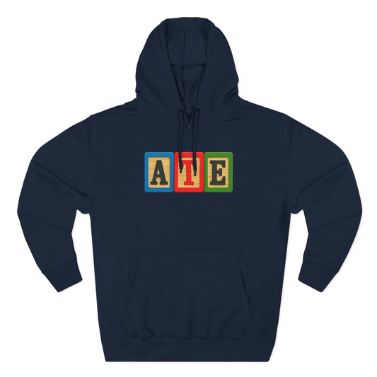 Blocked "ATE" Hoodie