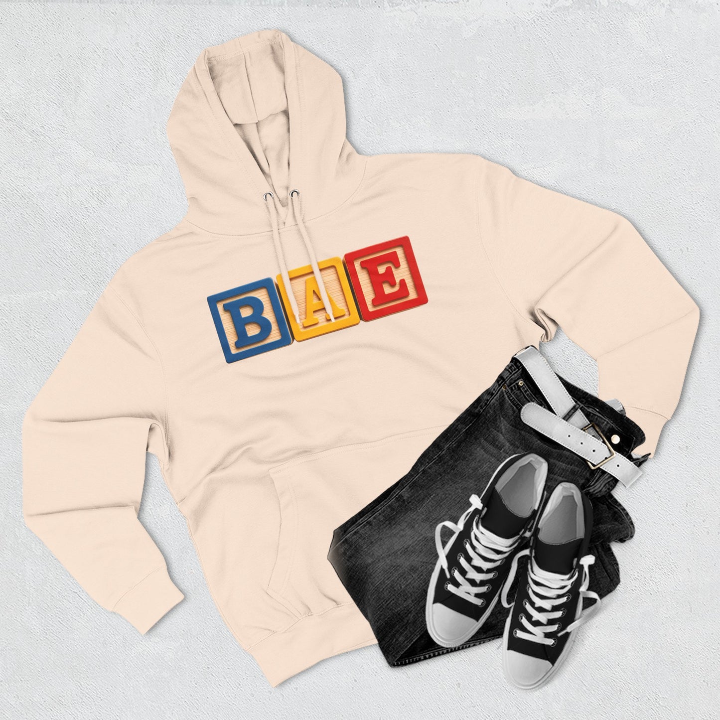 Blocked "BAE" Hoodie