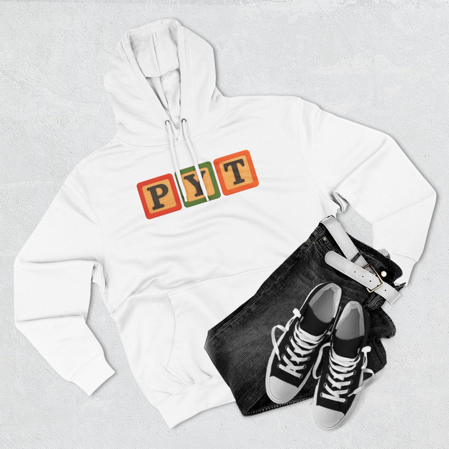 Blocked "PYT" Hoodie
