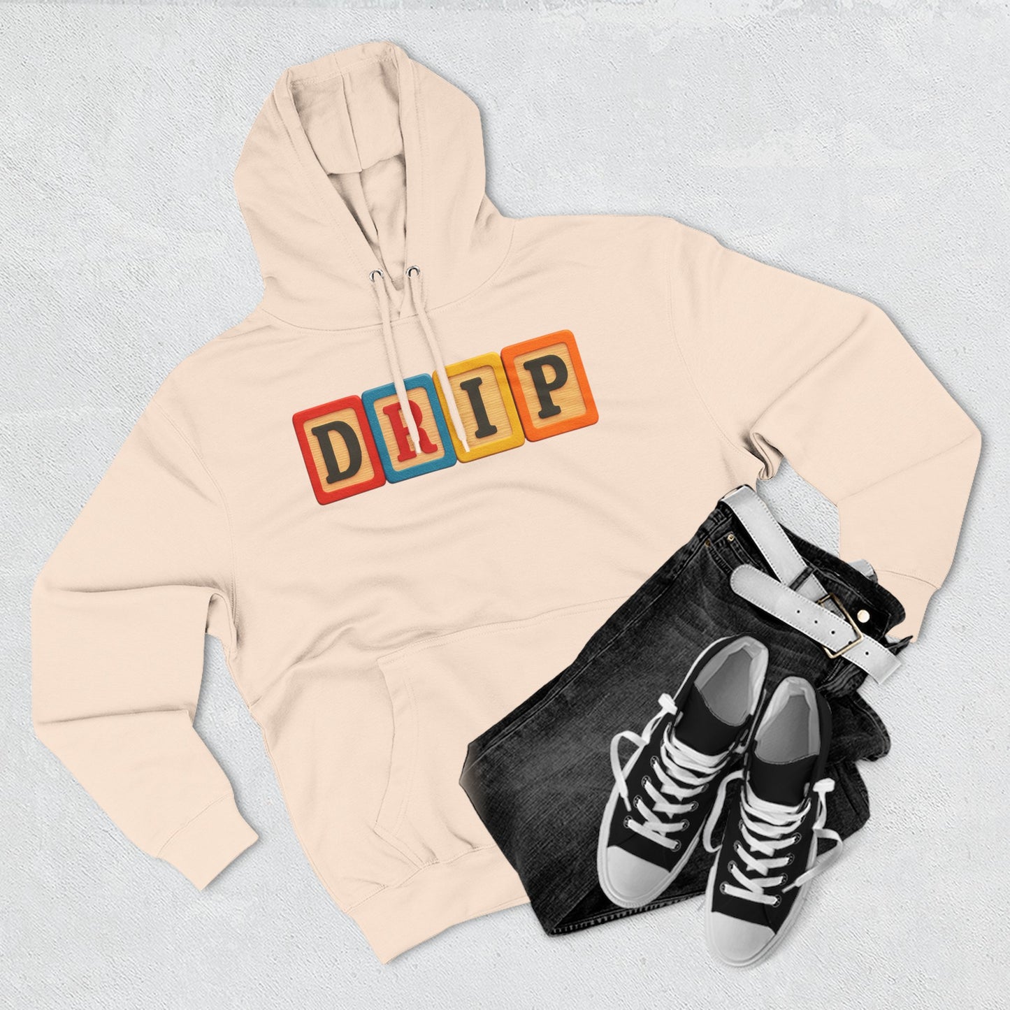 Blocked "DRIP" Hoodie