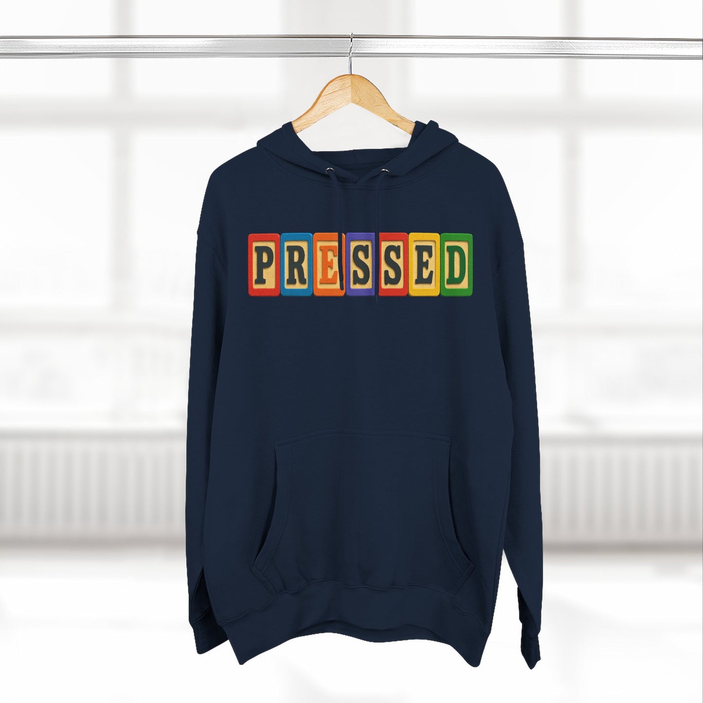 Blocked "Pressed" Hoodie