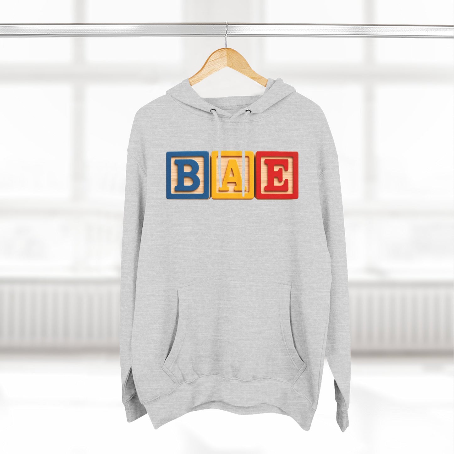 Blocked "BAE" Hoodie