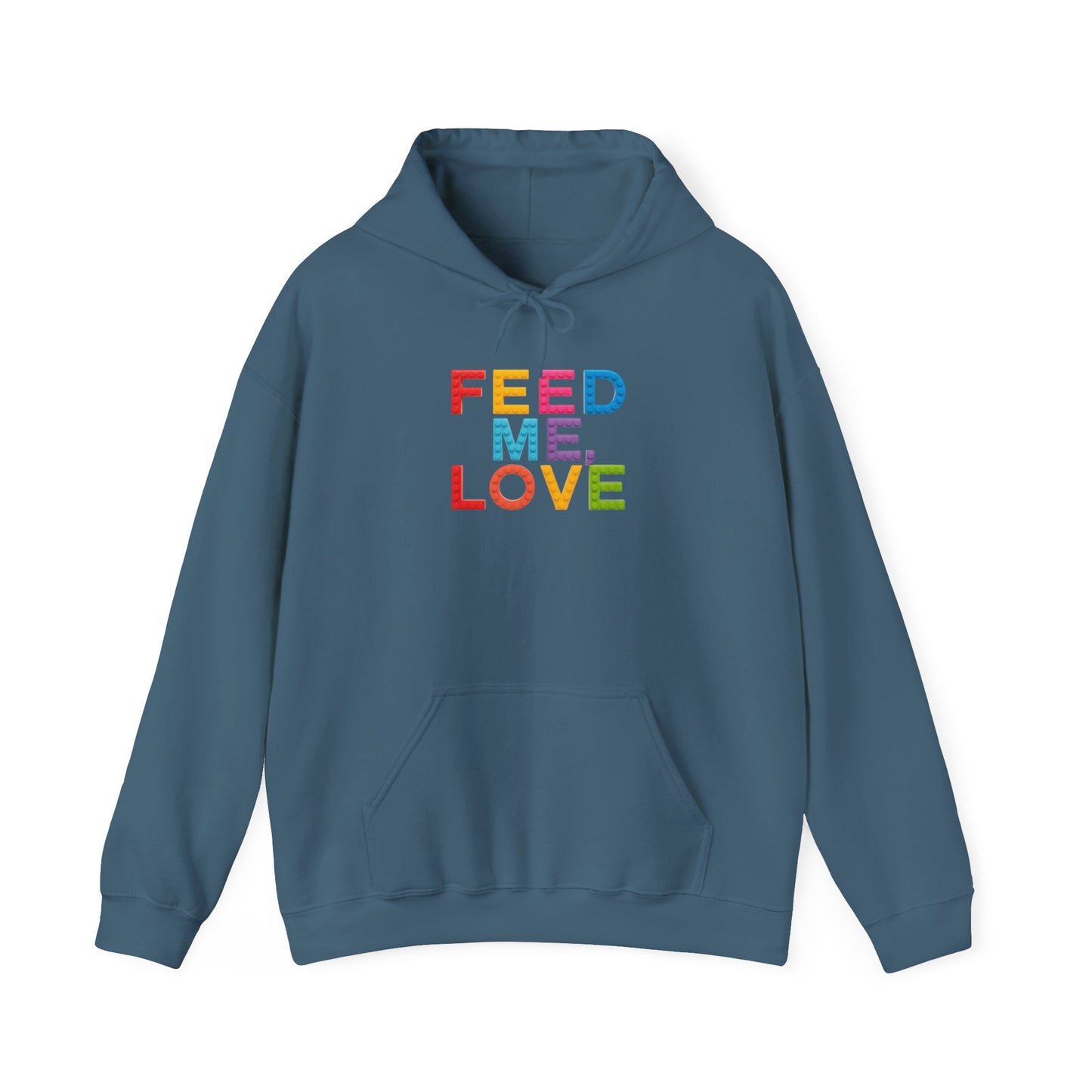 Blocked "Feed Me, Love" Hoodie