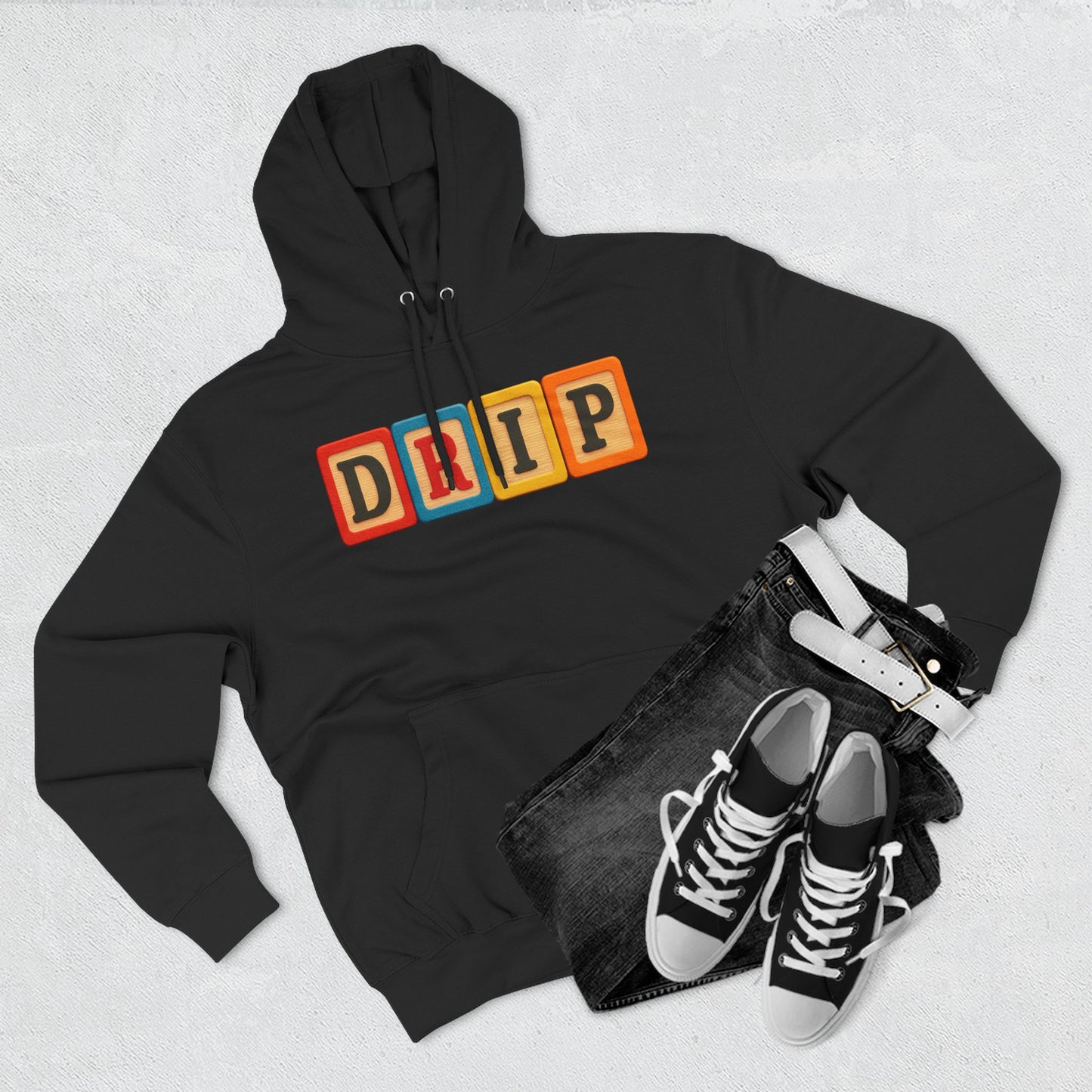 Blocked "DRIP" Hoodie