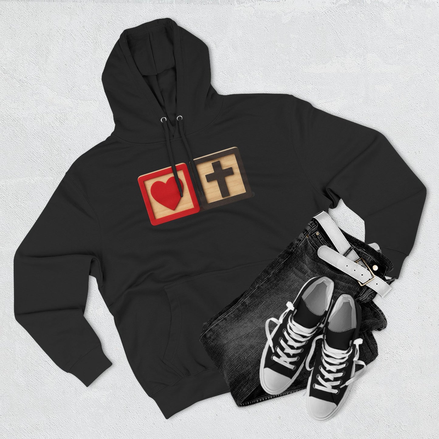 Blocked "Love Christ" Hoodie