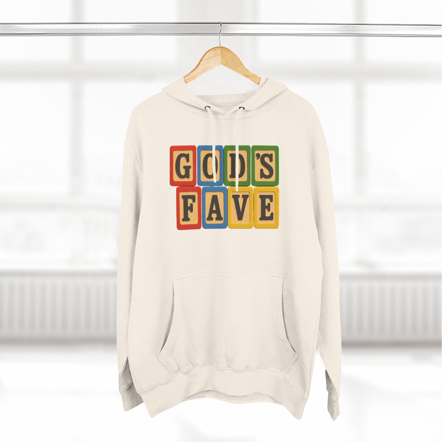 Blocked "God's Fave" Hoodie