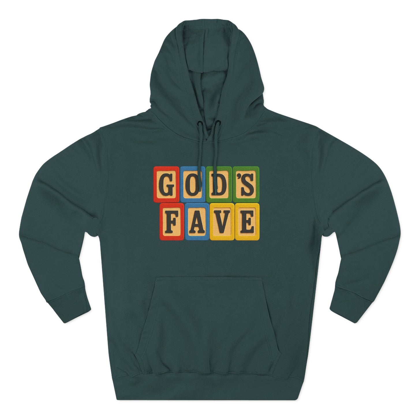 Blocked "God's Fave" Hoodie