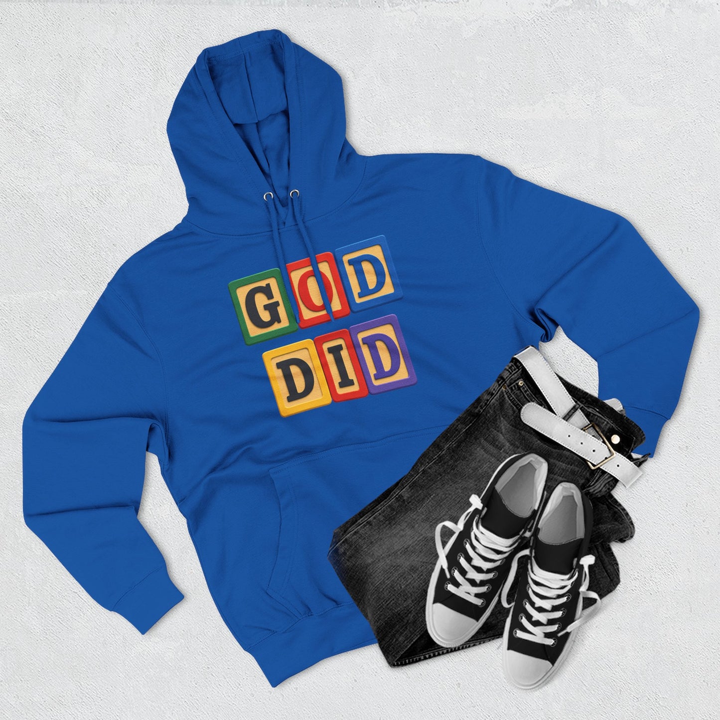 Blocked "God Did" Hoodie