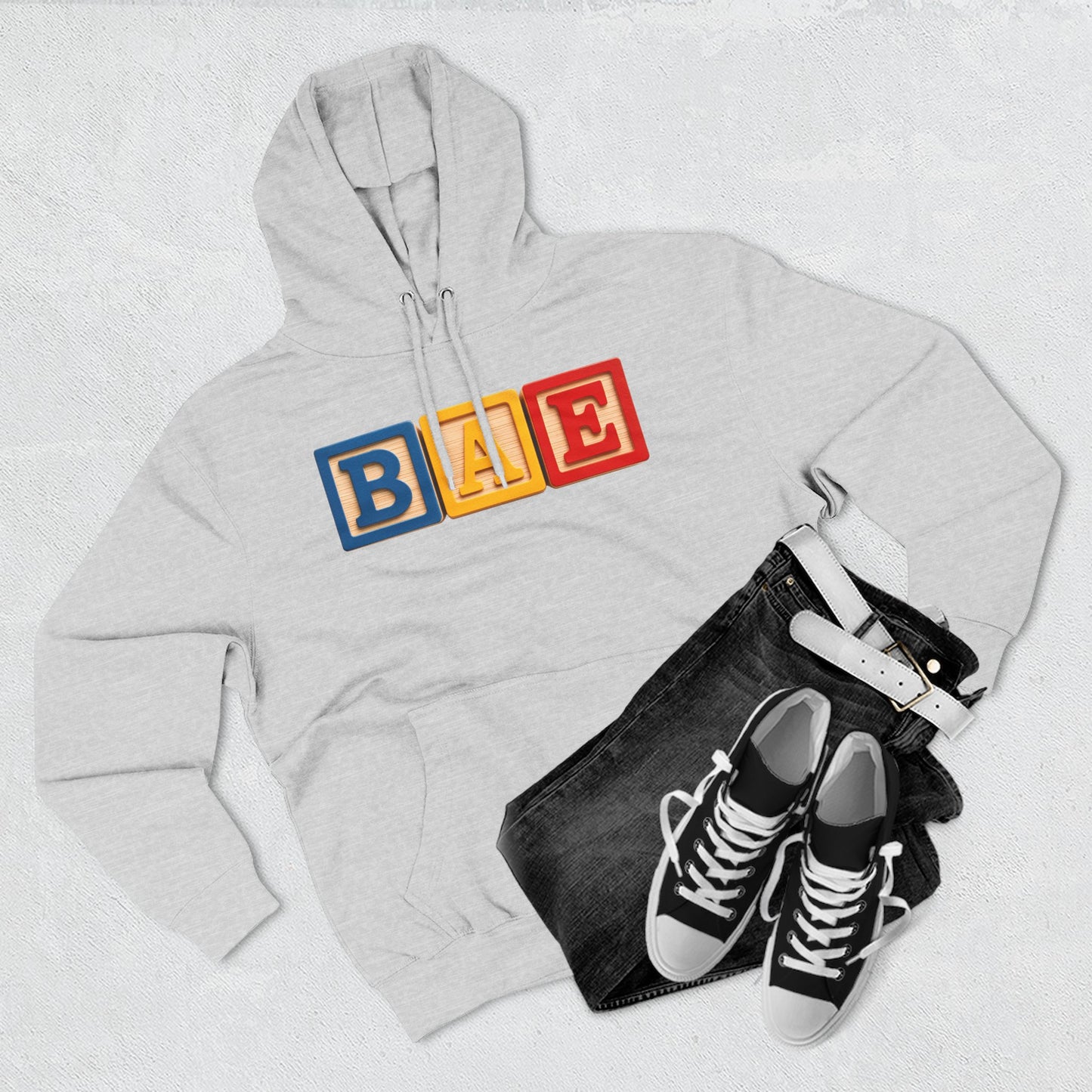 Blocked "BAE" Hoodie