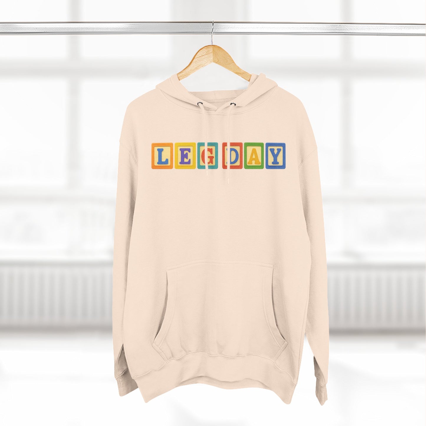 Blocked "Leg Day" Hoodie