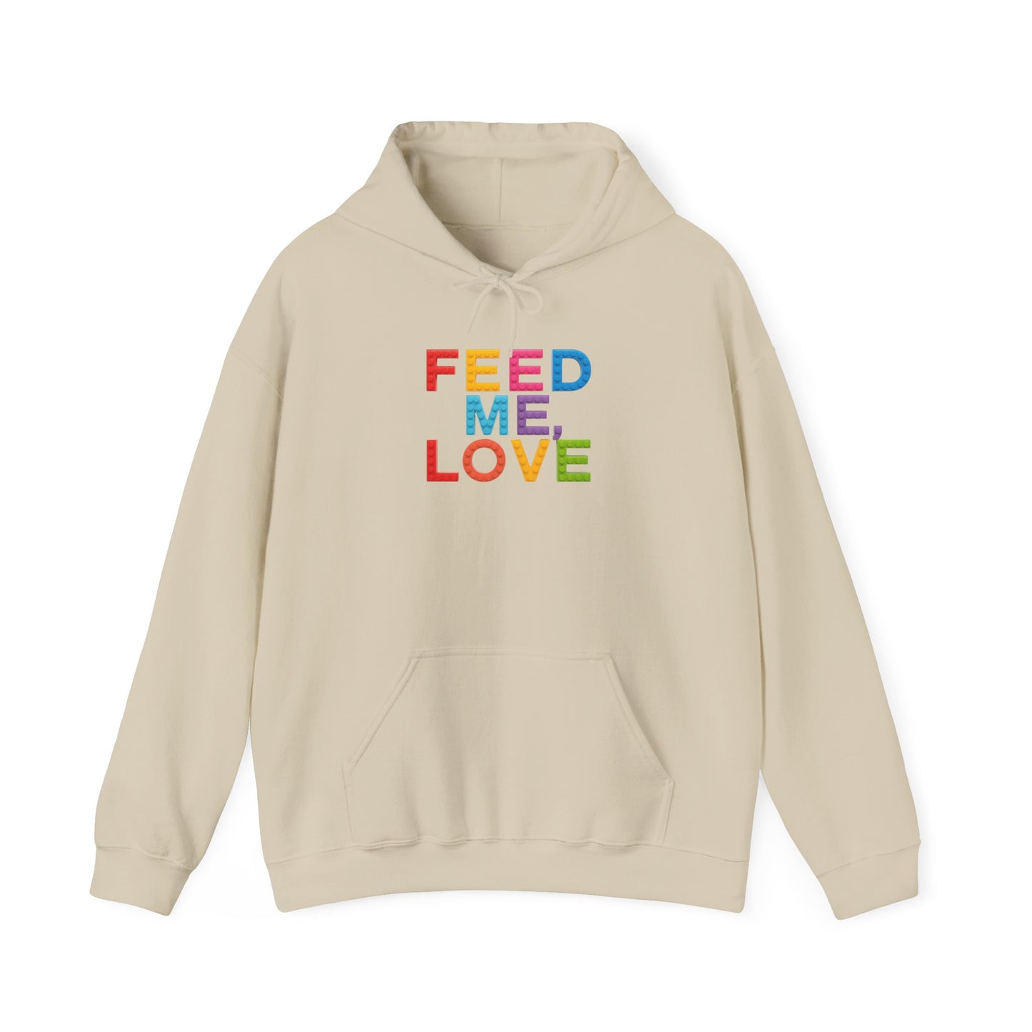 Blocked "Feed Me, Love" Hoodie