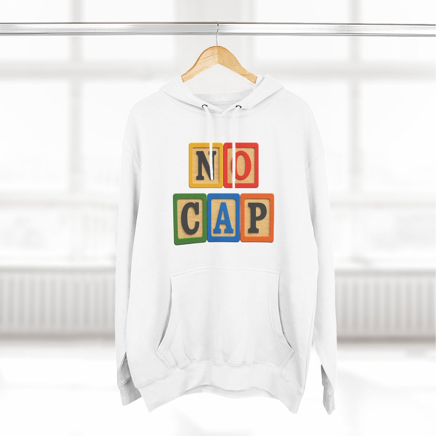 Blocked "No Cap" Hoodie