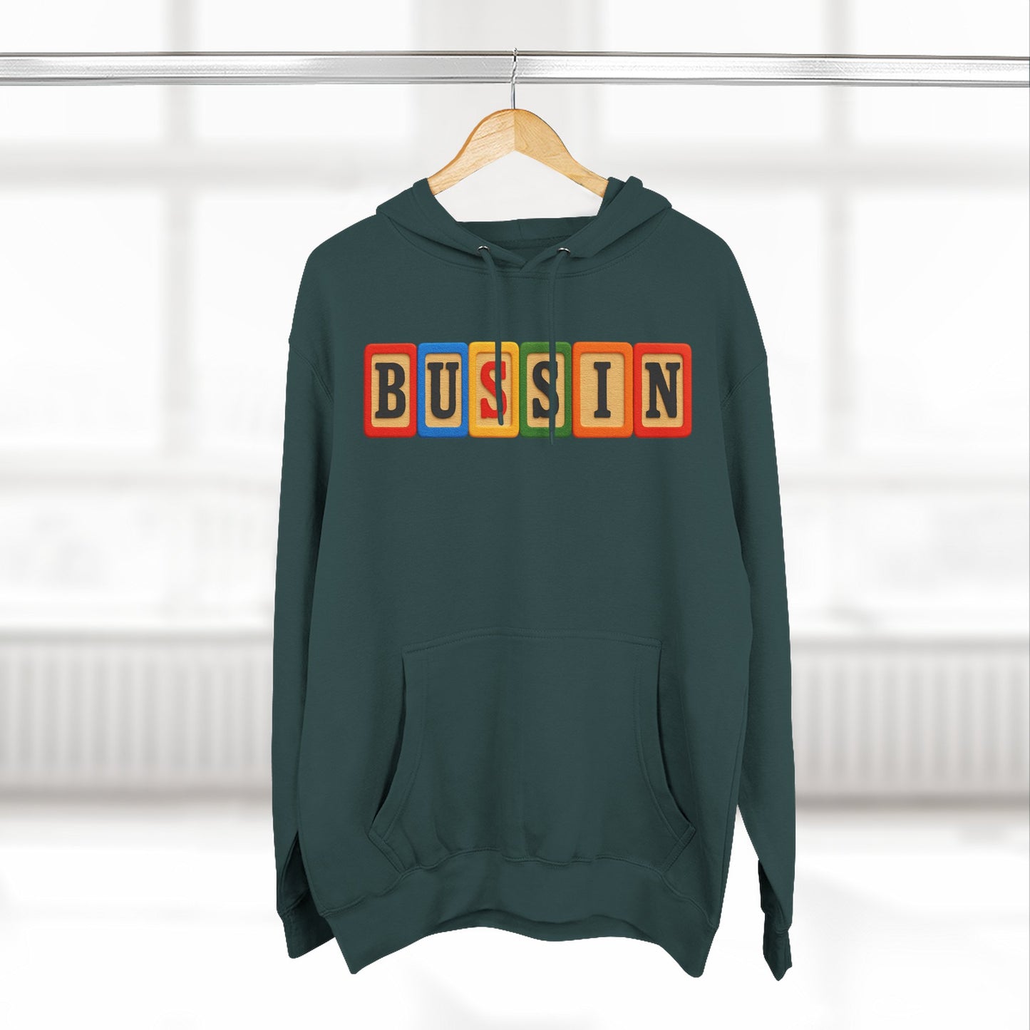 Blocked "Bussin" Hoodie