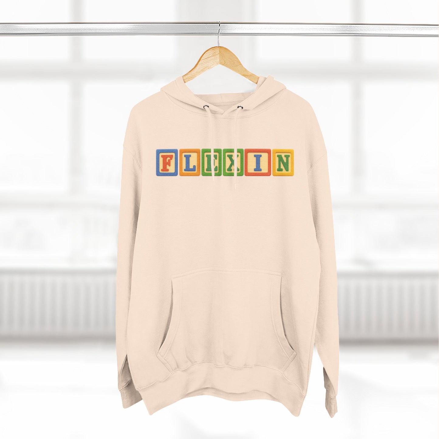 Blocked "Flexin" Hoodie