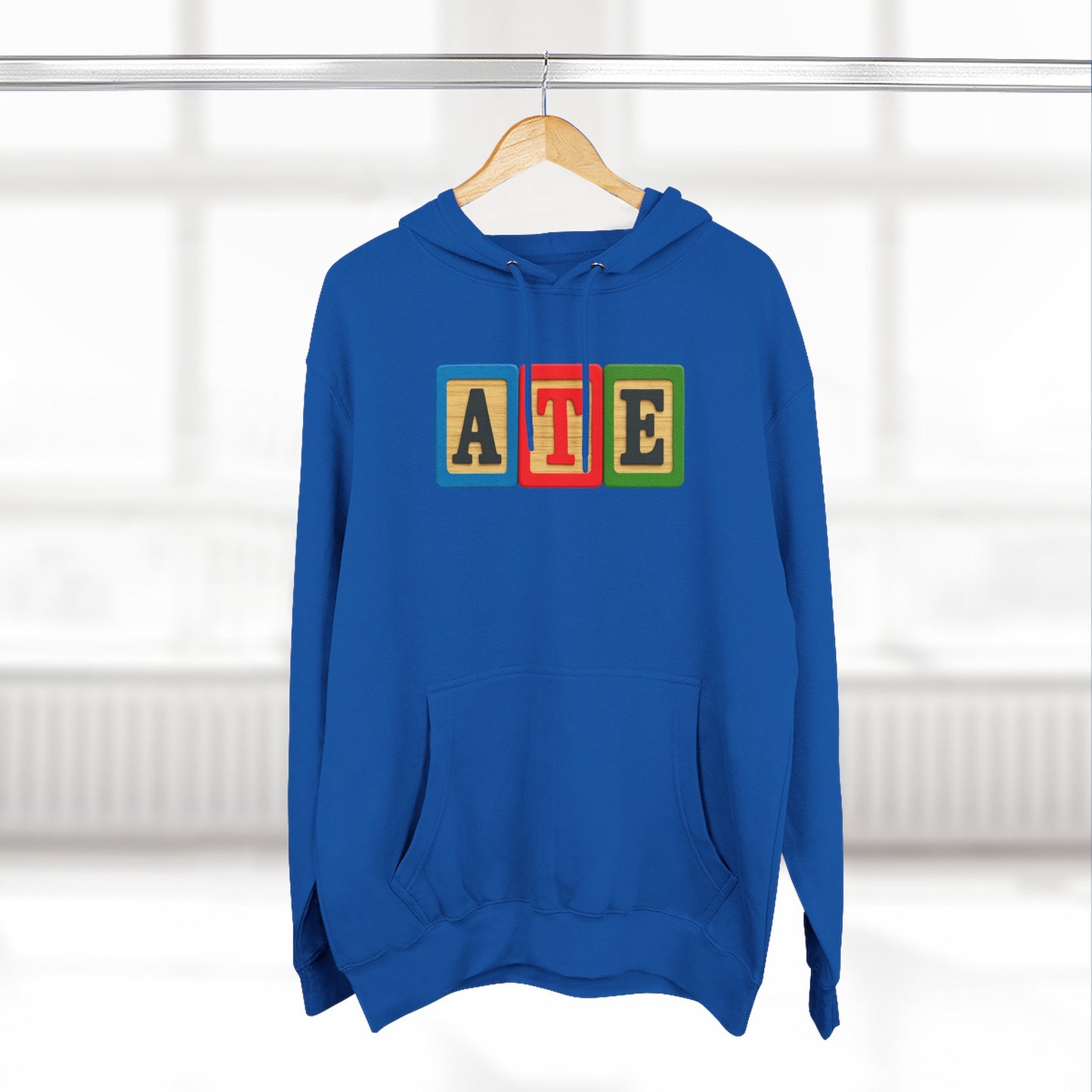 Blocked "ATE" Hoodie