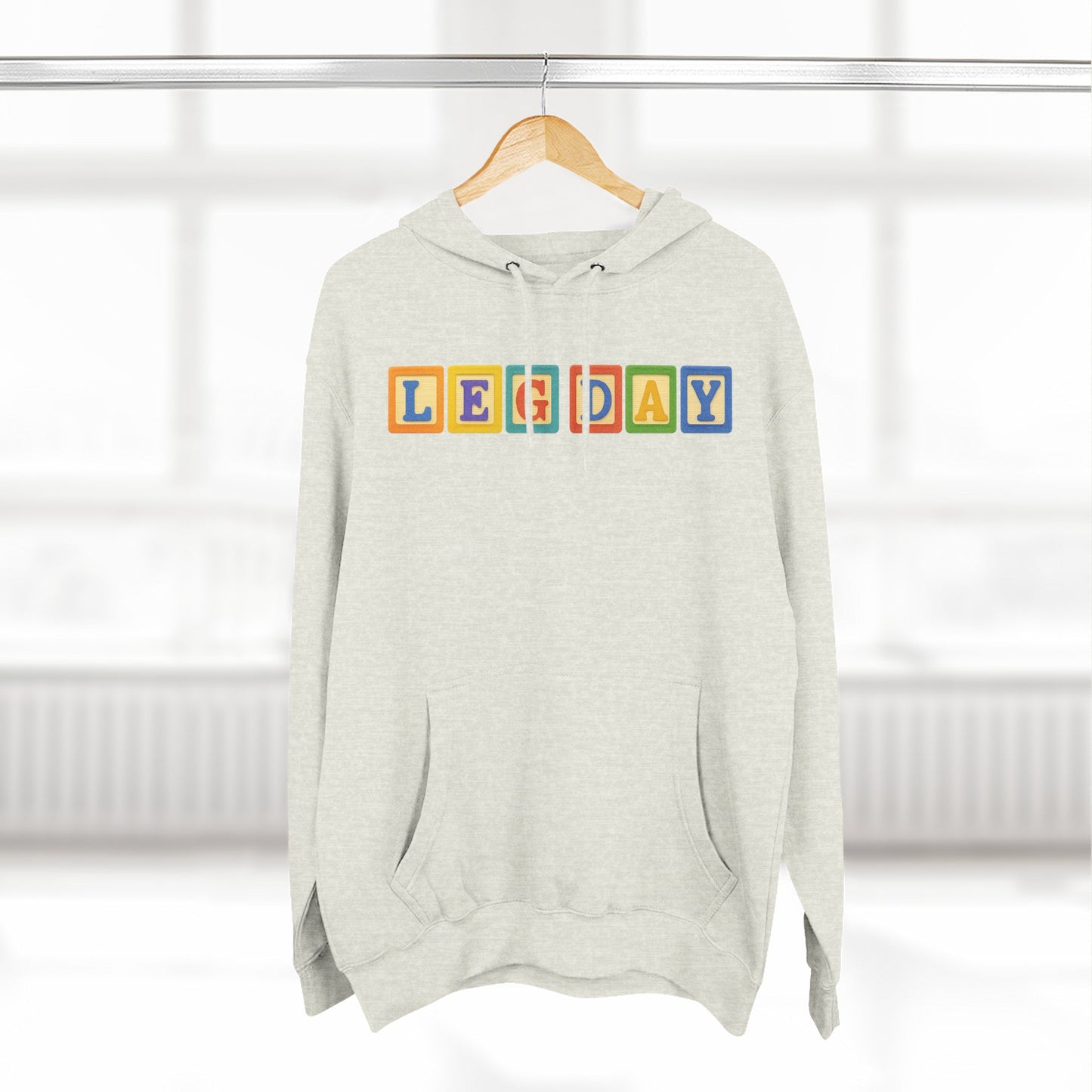 Blocked "Leg Day" Hoodie