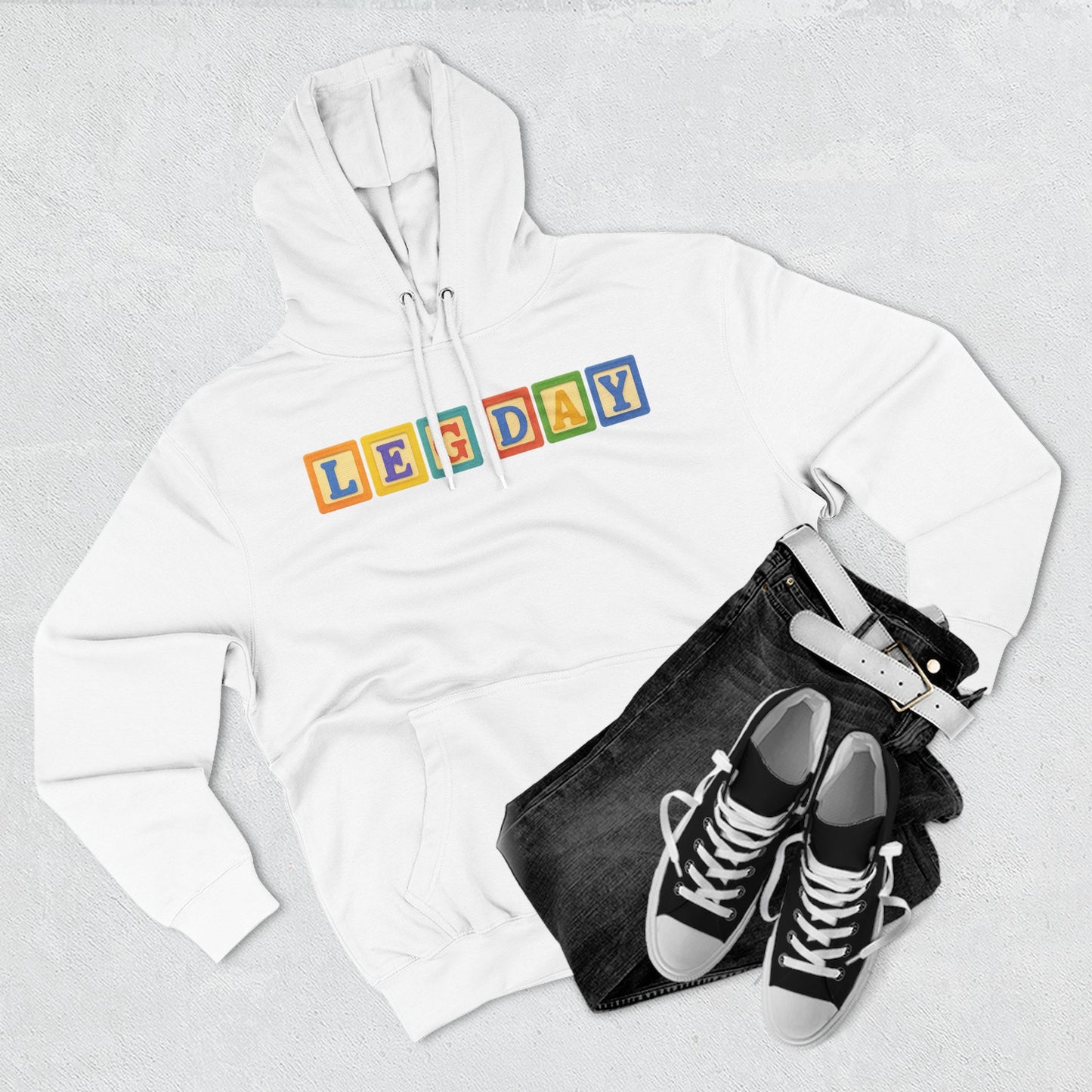 Blocked "Leg Day" Hoodie