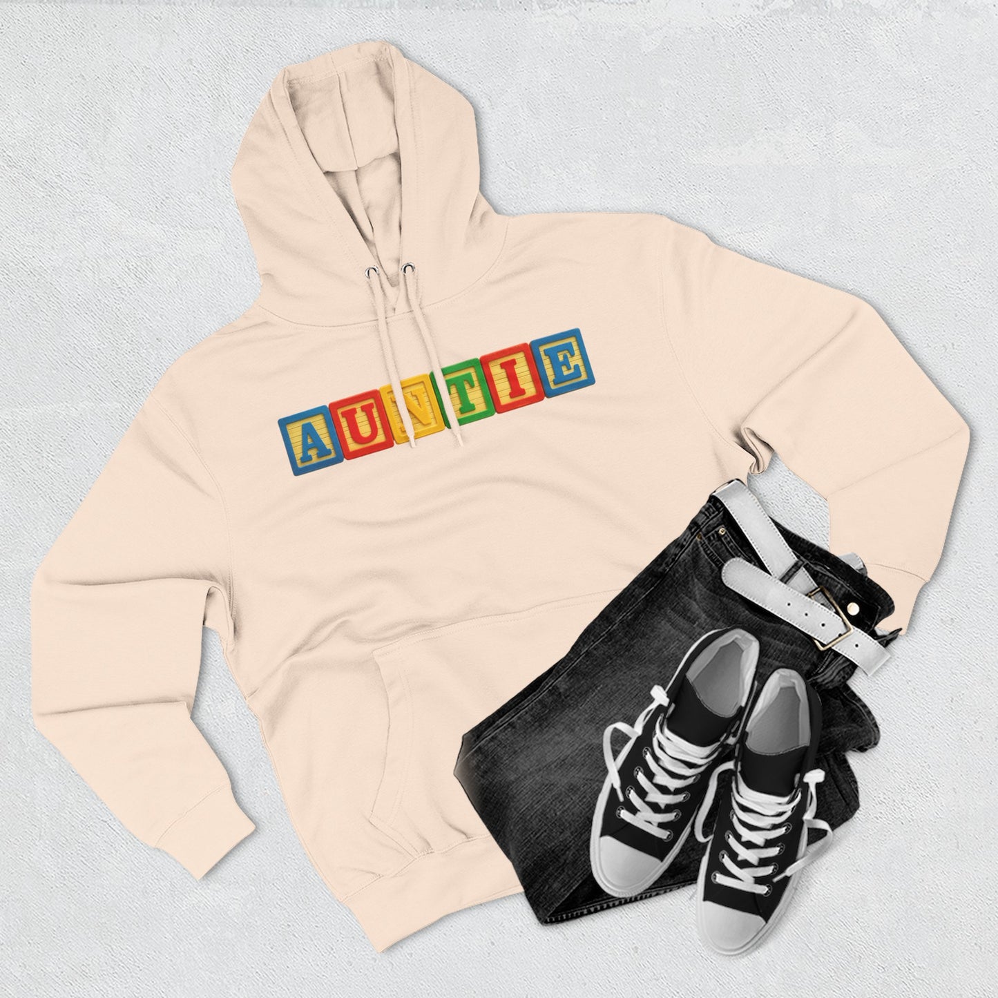 Blocked "Auntie" Hoodie