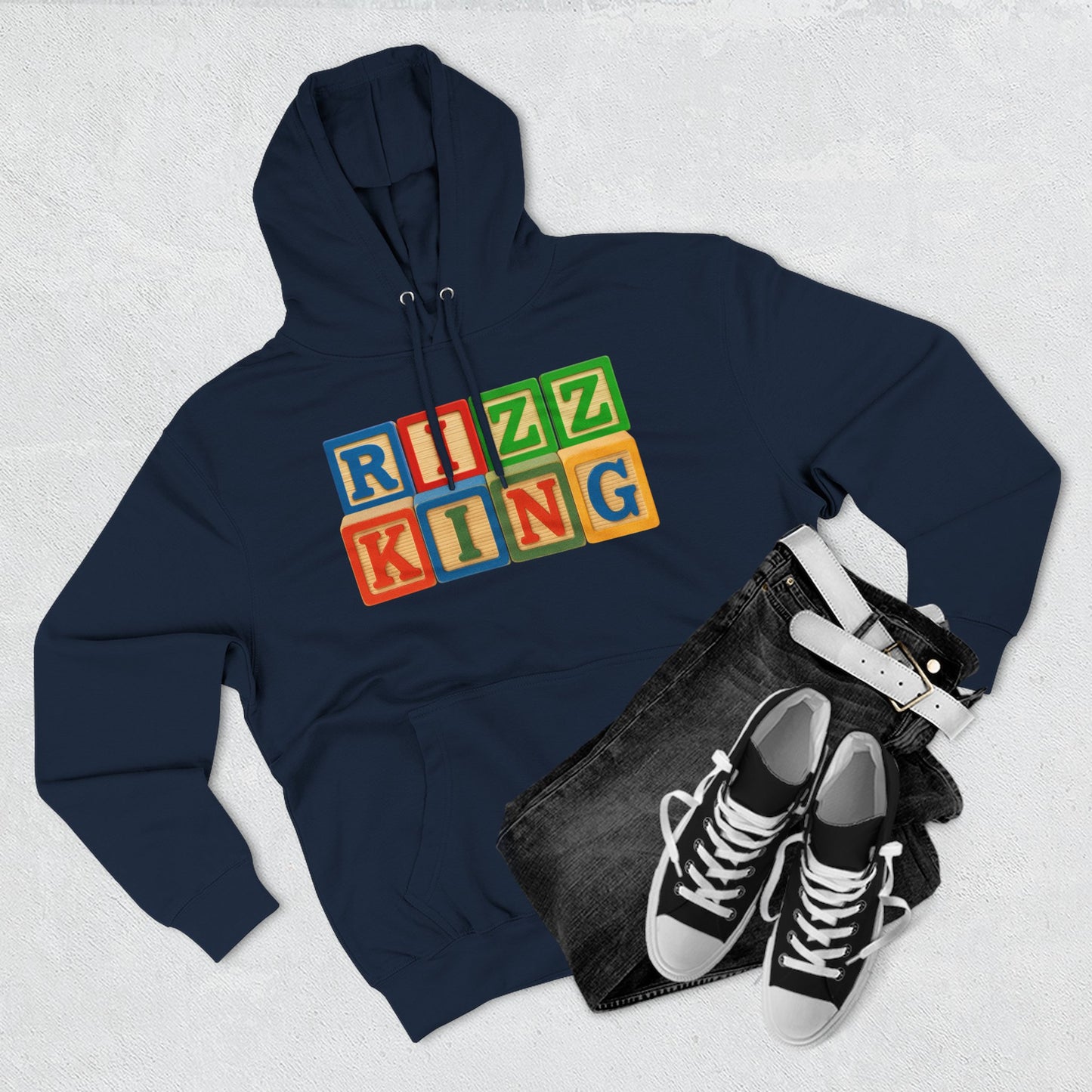 Blocked "Rizz King" Hoodie