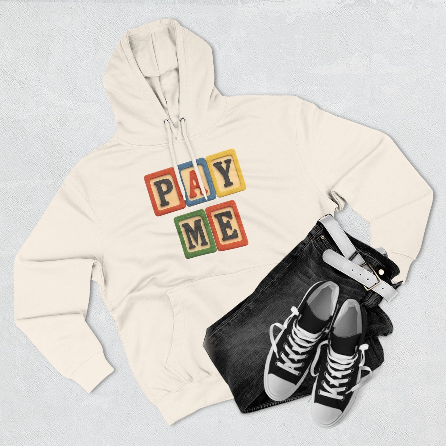 Blocked "Pay Me" Hoodie