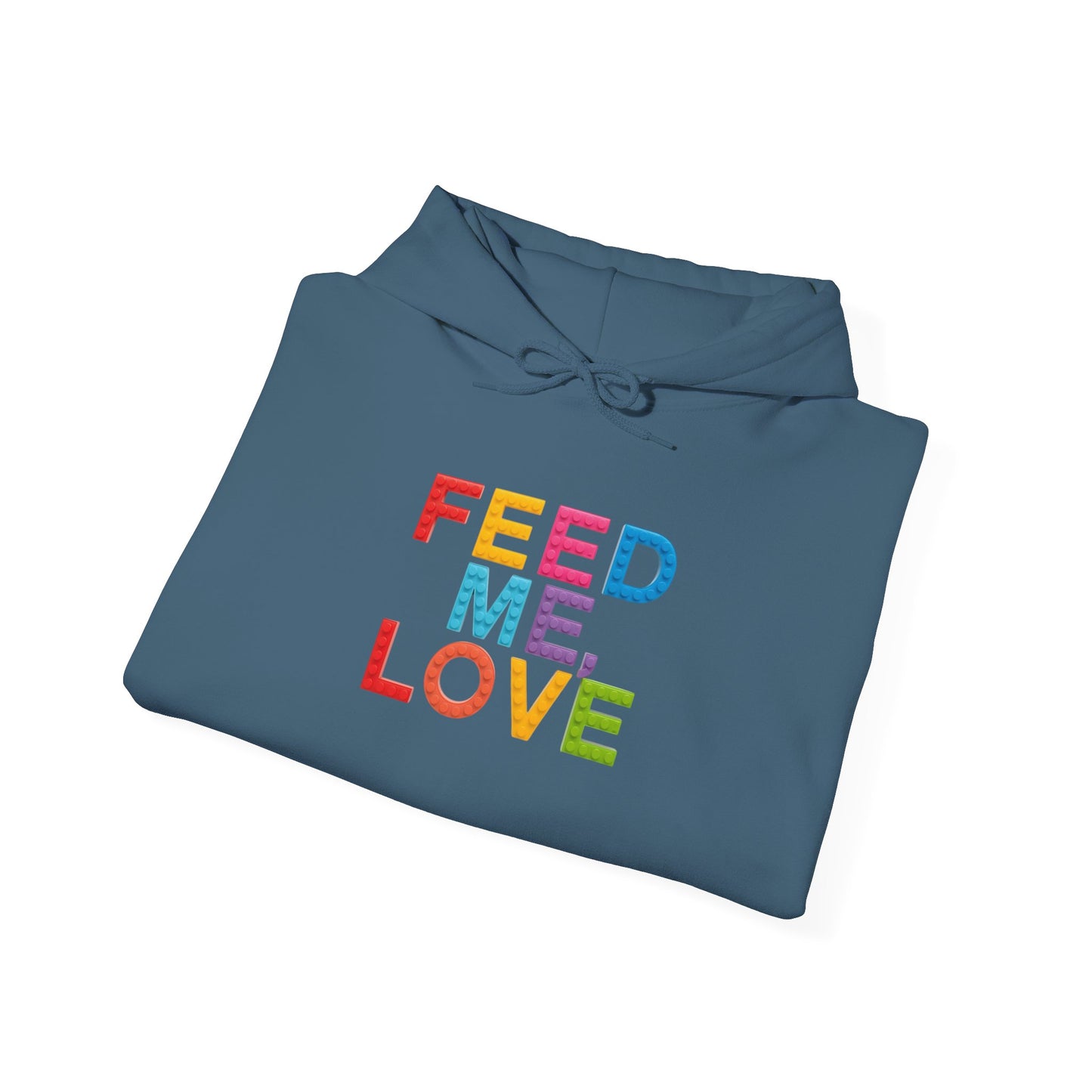 Blocked "Feed Me, Love" Hoodie