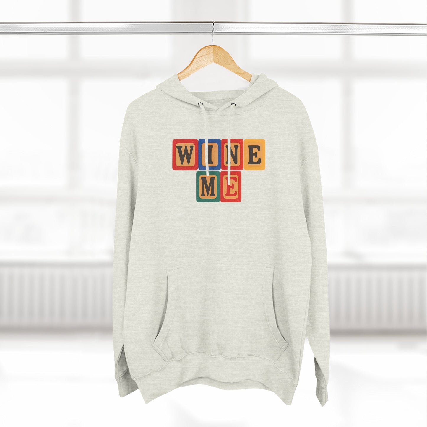 Blocked "Wine Me" Hoodie