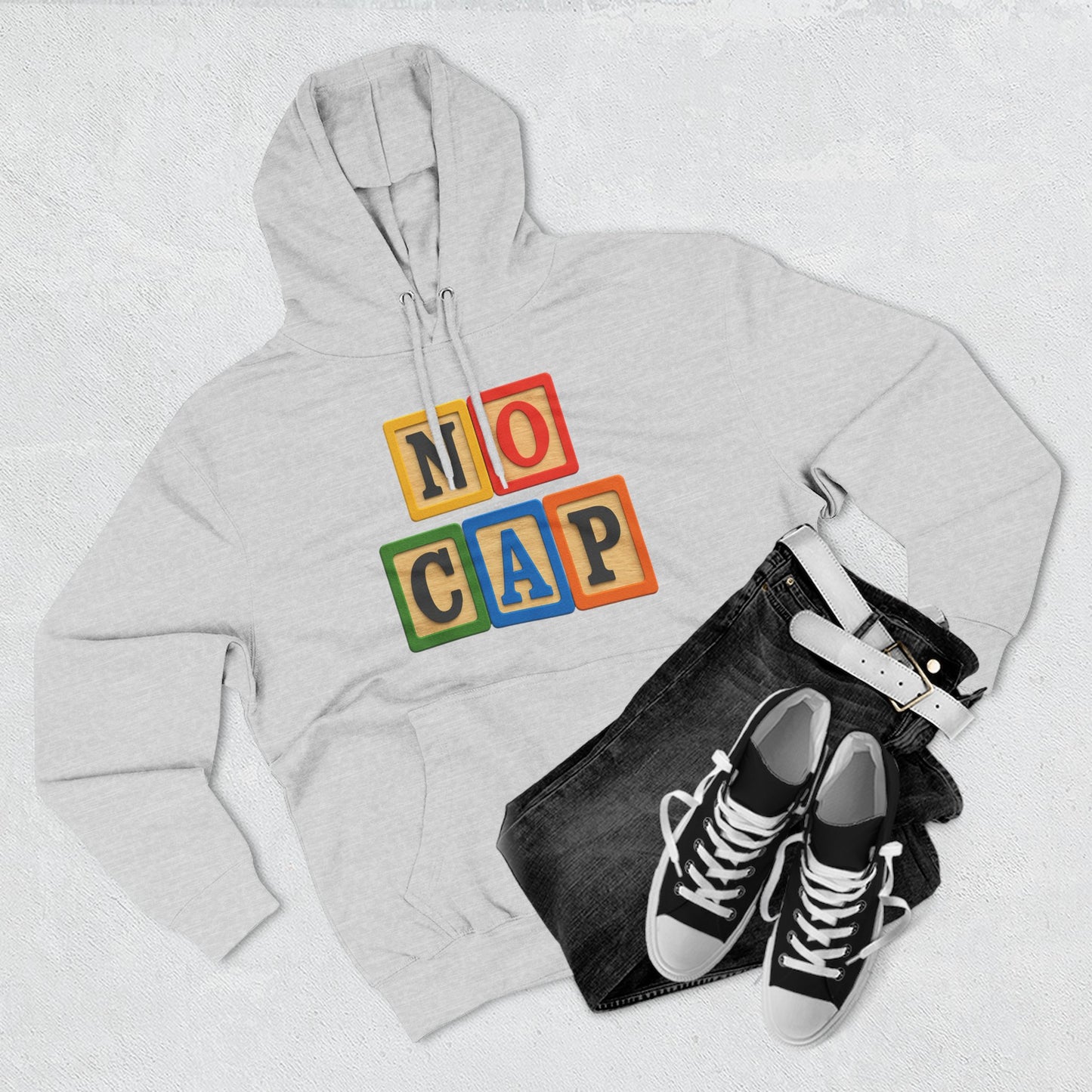 Blocked "No Cap" Hoodie
