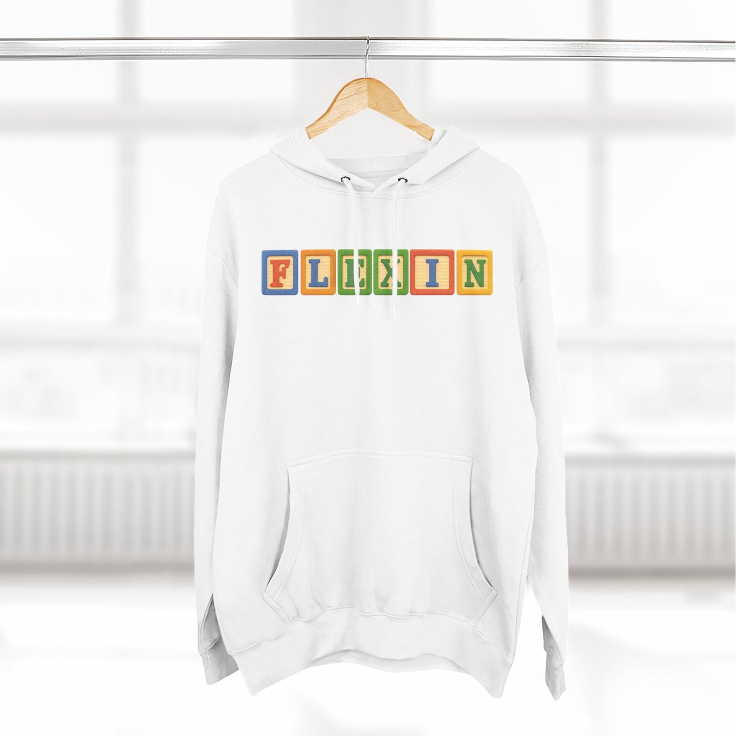 Blocked "Flexin" Hoodie