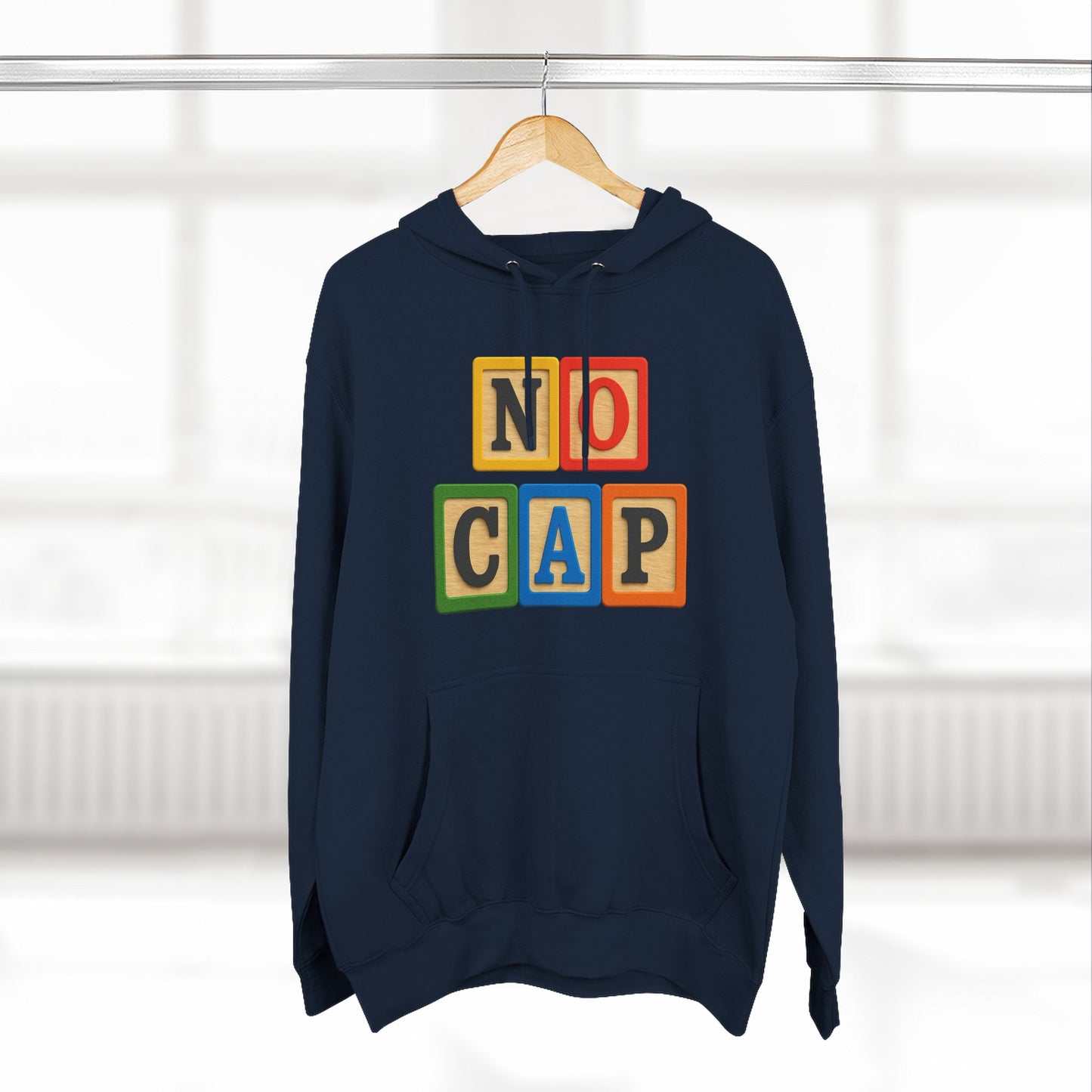 Blocked "No Cap" Hoodie