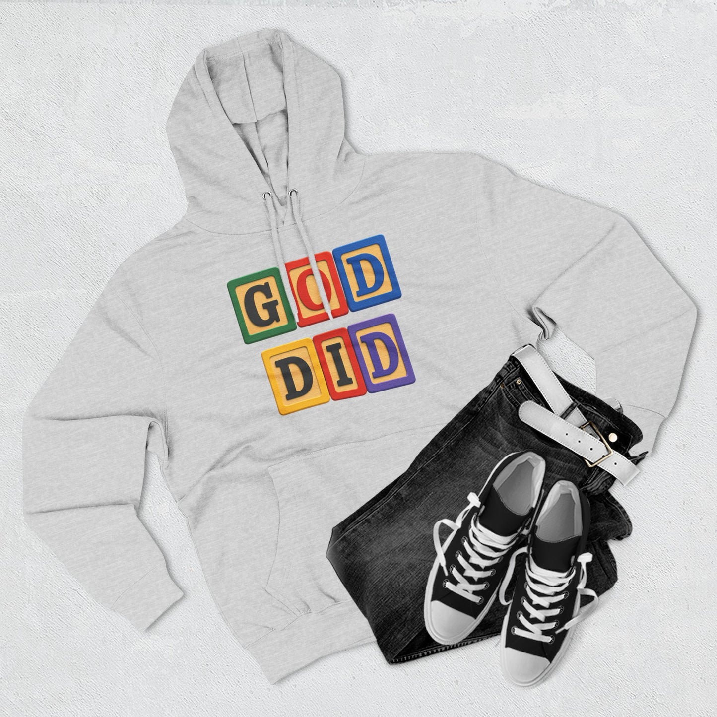 Blocked "God Did" Hoodie