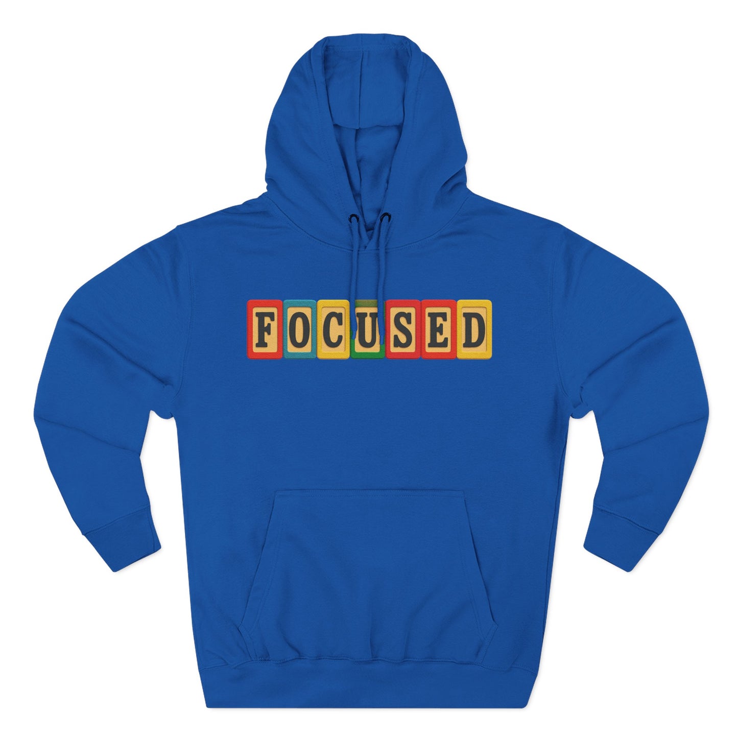 Blocked "Focused" Hoodie