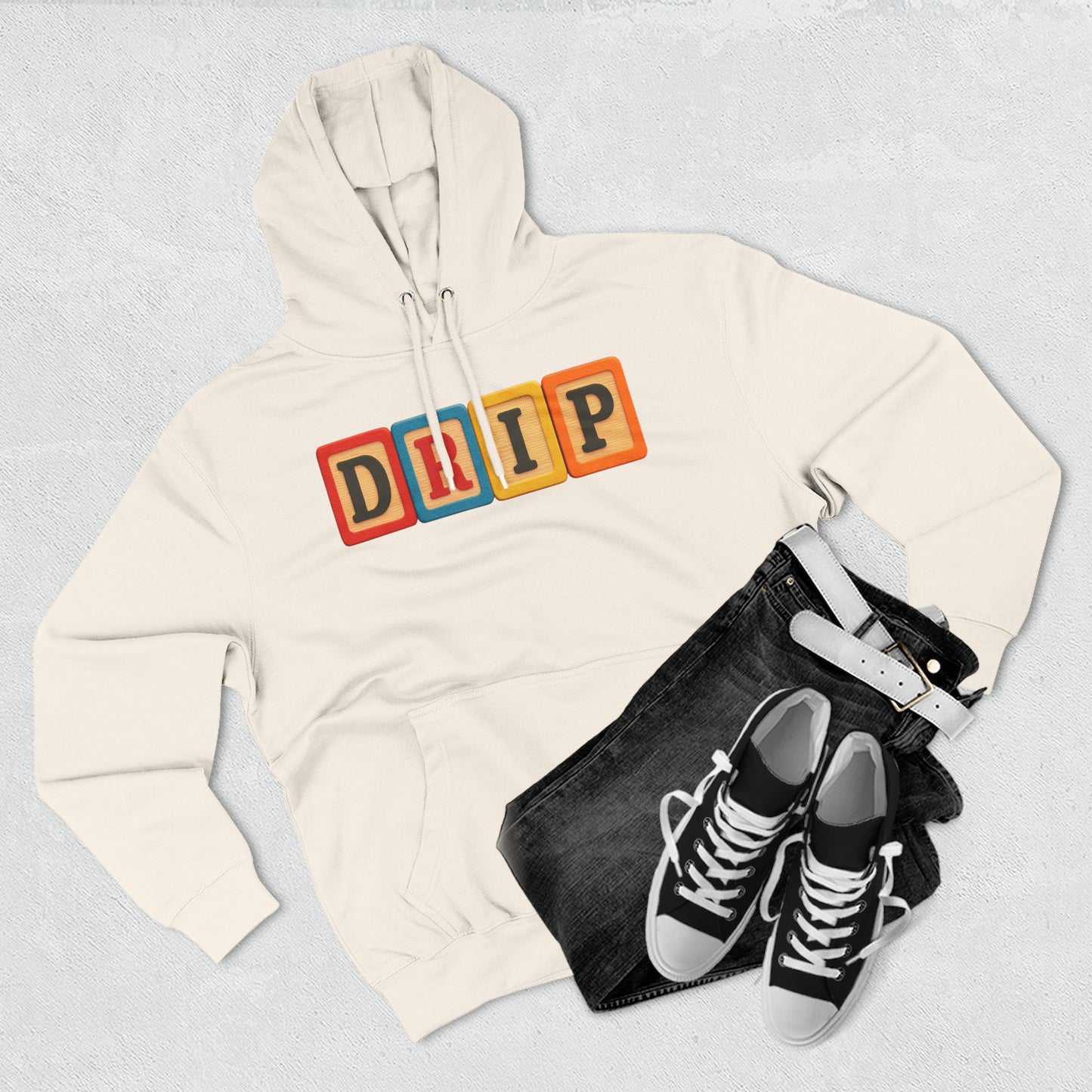 Blocked "DRIP" Hoodie
