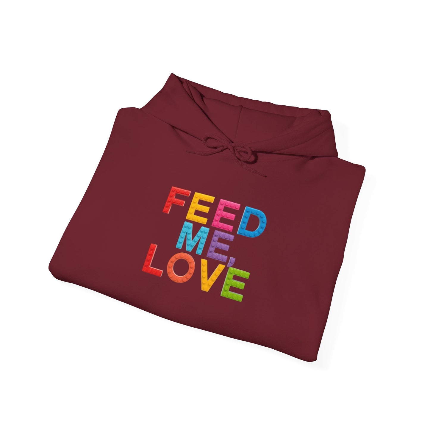 Blocked "Feed Me, Love" Hoodie
