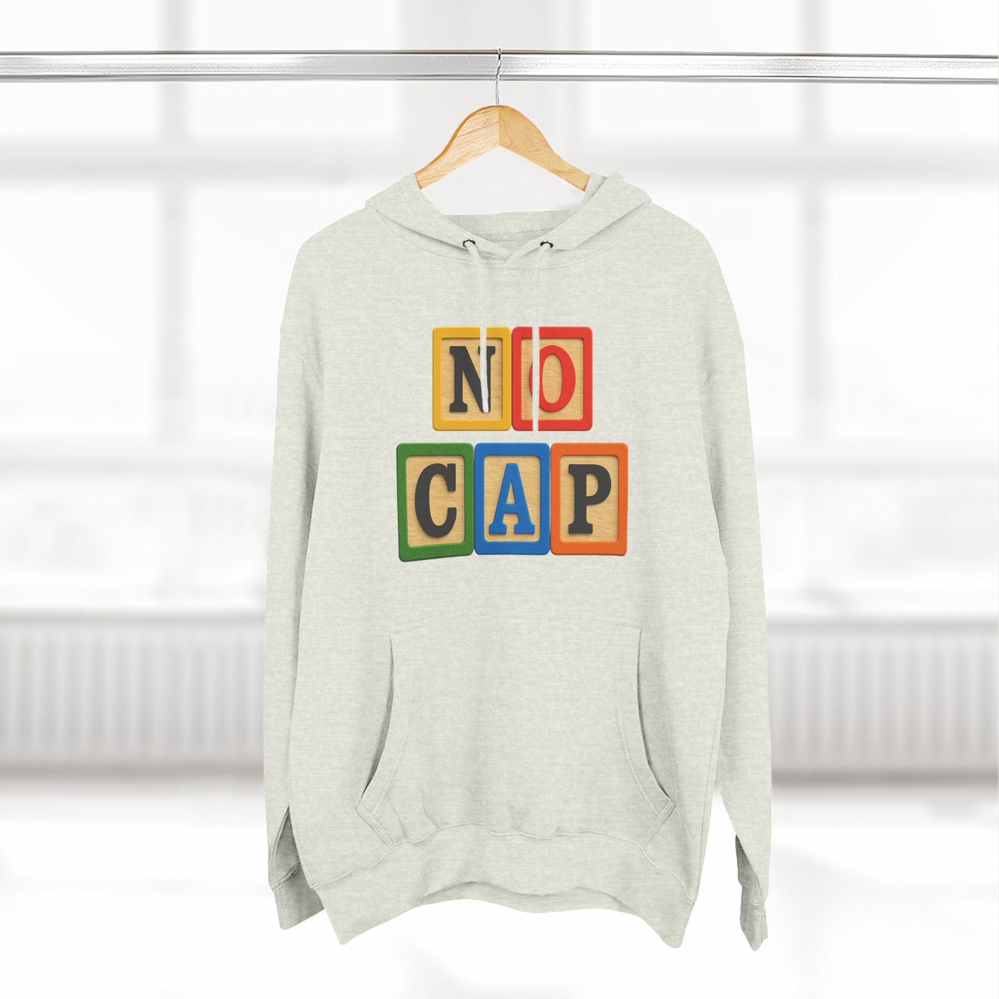 Blocked "No Cap" Hoodie