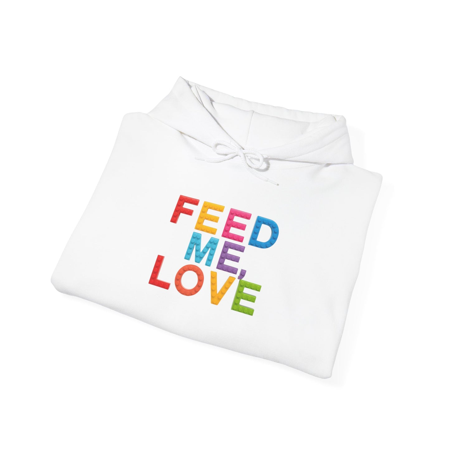 Blocked "Feed Me, Love" Hoodie
