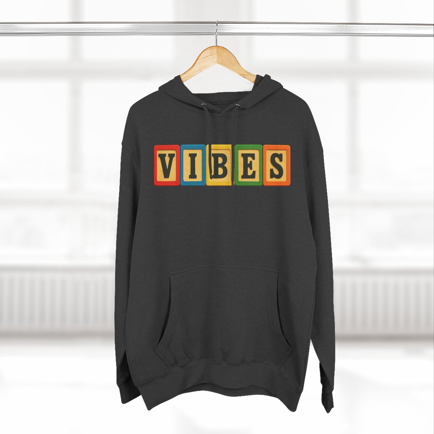 Blocked "VIBES" Hoodie