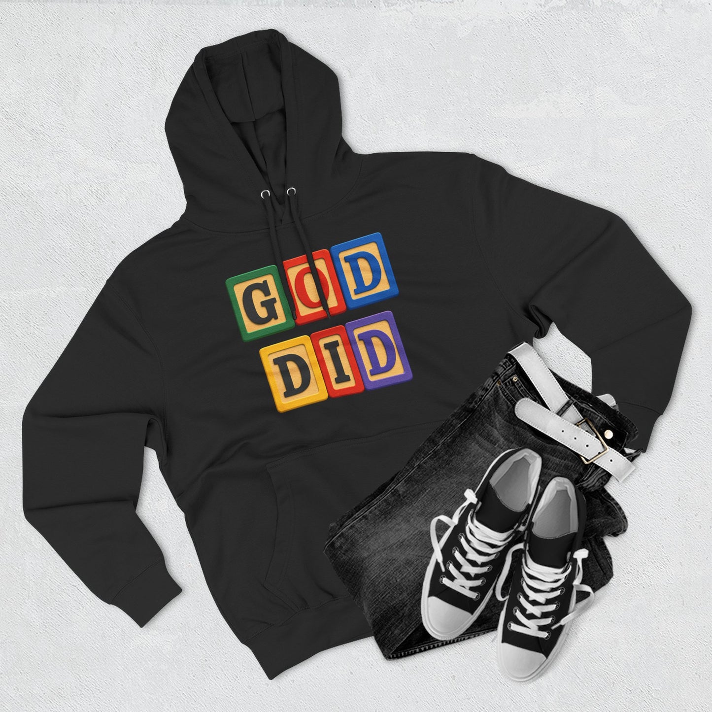 Blocked "God Did" Hoodie